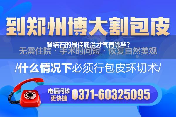 肾结石的最佳调治才气有哪些?