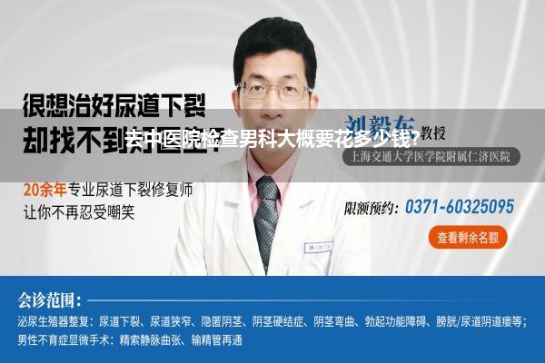 去中医院检查男科大概要花多少钱?